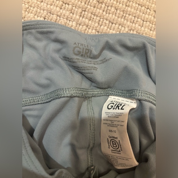 ATHLETA GIRL HIGH RISE POWERVITA CHIT CHAT TIGHT - Picture 2 of 2